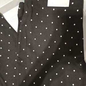 Chico's Black/White Polka Dot Leggings